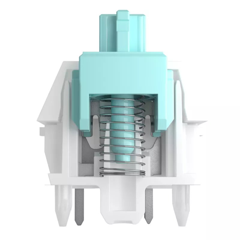 Toetsenbordschakelaars GLORIOUS Lynx Linear Mechanical Switches — 36 stuks, polycarbonaat, cyaan-translucent