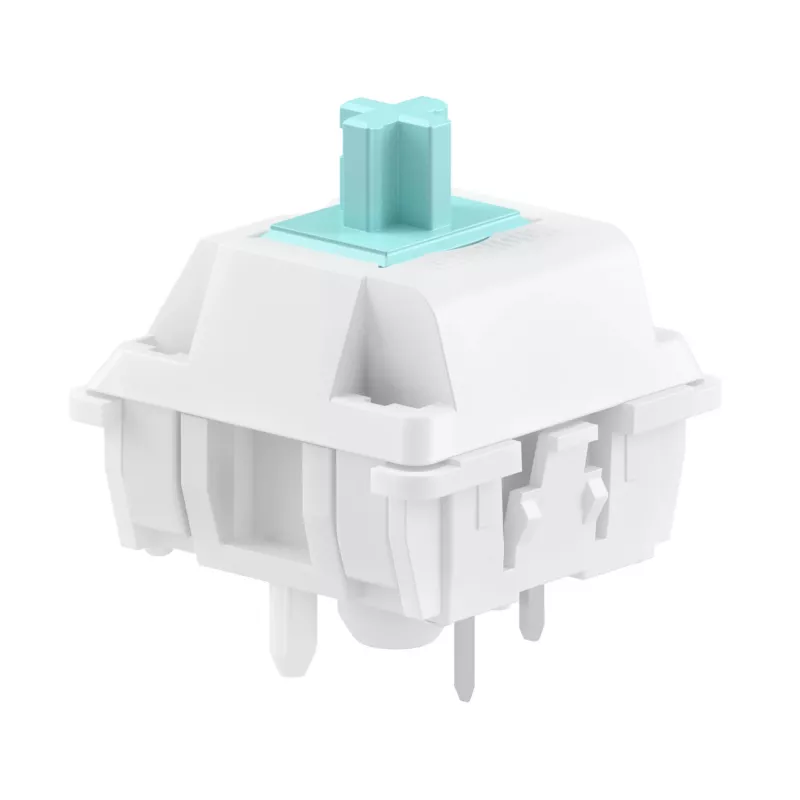 Toetsenbordschakelaars GLORIOUS Lynx Linear Mechanical Switches — 36 stuks, polycarbonaat, cyaan-translucent