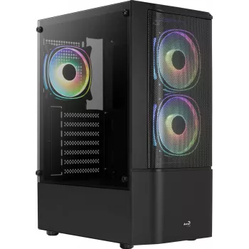 PC-behuizing Aerocool Quantum Mesh Midi Tower zwart