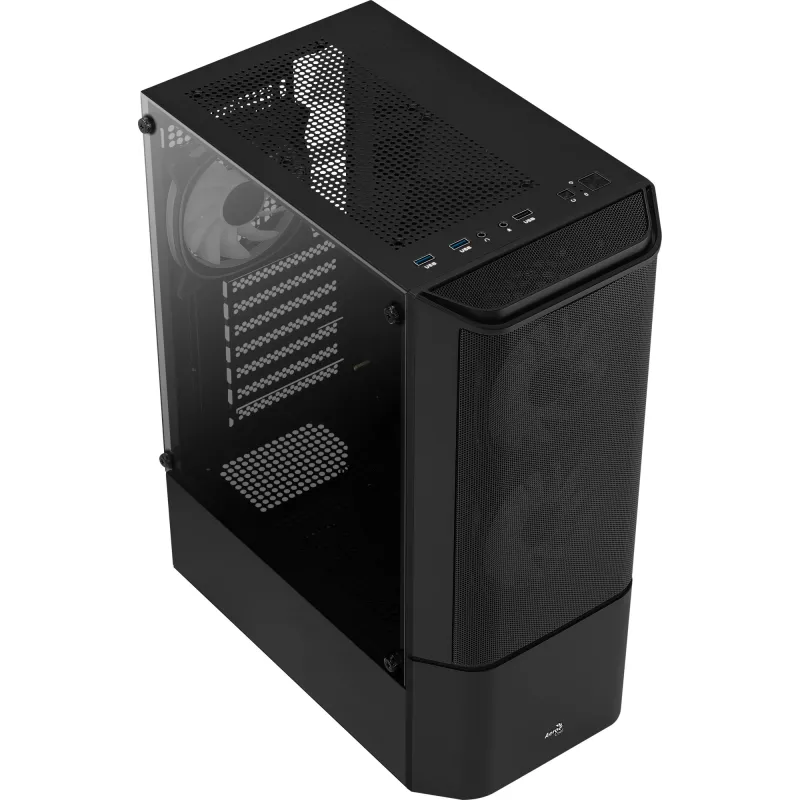PC-behuizing Aerocool Quantum Mesh Midi Tower zwart