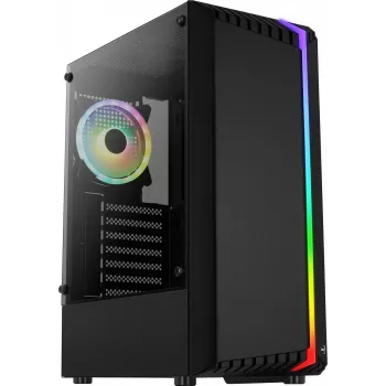 PC-behuizing AEROCOOL Bionic Midi Tower — ATX, gehard glas, 3,5