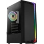 Aerocool Bionic V2 (PGS Bionic-G-BK-v2) Midi Tower pc-behuizing, ATX, RGB, gehard glas, zwart