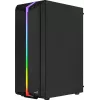 Aerocool Bionic V2 (PGS Bionic-G-BK-v2) Midi Tower pc-behuizing, ATX, RGB, gehard glas, zwart