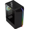 Aerocool Bionic V2 (PGS Bionic-G-BK-v2) Midi Tower pc-behuizing, ATX, RGB, gehard glas, zwart