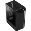 Aerocool Bionic V2 (PGS Bionic-G-BK-v2) Midi Tower pc-behuizing, ATX, RGB, gehard glas, zwart