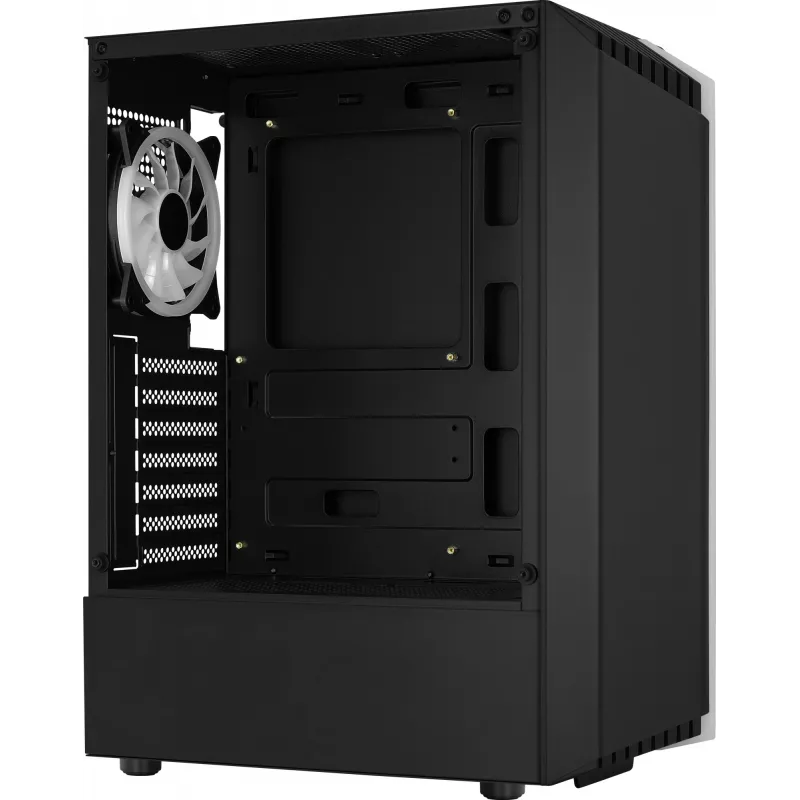 Aerocool Bionic V2 (PGS Bionic-G-BK-v2) Midi Tower pc-behuizing, ATX, RGB, gehard glas, zwart