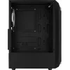 Aerocool Bionic V2 (PGS Bionic-G-BK-v2) Midi Tower pc-behuizing, ATX, RGB, gehard glas, zwart