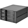 SilverStone SST-FS303-12G uitneembaar schijvenframe met 3 bays voor 3,5 inch, zwart