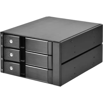SILVERSTONE wisselraam SST-FS303-12G zwart — wisselraam voor 3,5-inch of 2,5-inch drives