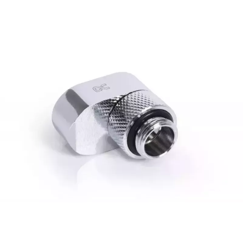 Alphacool Eiszapfen 17602 G1/4 offset-verlengfitting, 16 mm, draaibaar, buitendraad naar binnendraad, chroom
