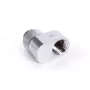 Alphacool Eiszapfen 17602 G1/4 offset-verlengfitting, 16 mm, draaibaar, buitendraad naar binnendraad, chroom
