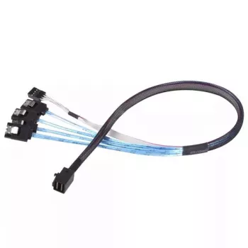 Kabel Silverstone CPS05 0,5 m Mini-SAS SFF-8643 naar SATA 7-pin