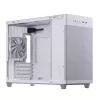 Pc-behuizing ASUS Prime AP201 MicroATX Mini Tower wit — ondersteunt microATX, GPU tot 338 mm, 3×3,5-inch + 1×2,5-inch drives, USB-A 3.2 Gen1×2, USB-C 3.2 Gen2×1