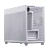 Pc-behuizing ASUS Prime AP201 MicroATX Mini Tower wit — ondersteunt microATX, GPU tot 338 mm, 3×3,5-inch + 1×2,5-inch drives, USB-A 3.2 Gen1×2, USB-C 3.2 Gen2×1