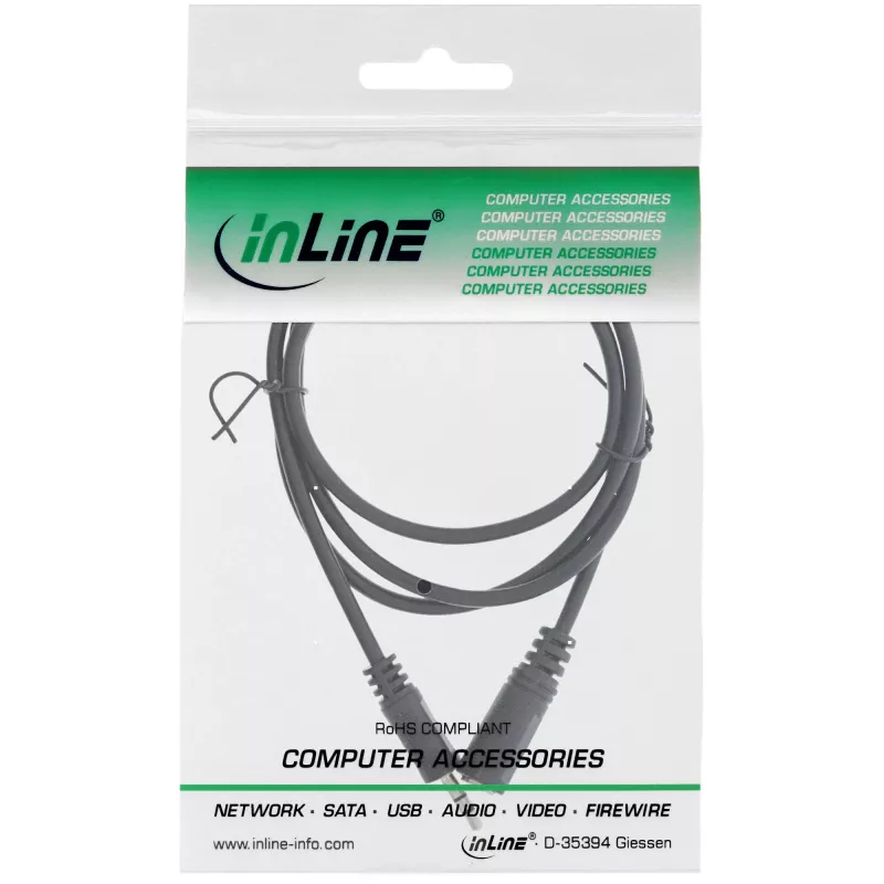 InLine audiokabel 3,5 mm jackplug / bus 5 m