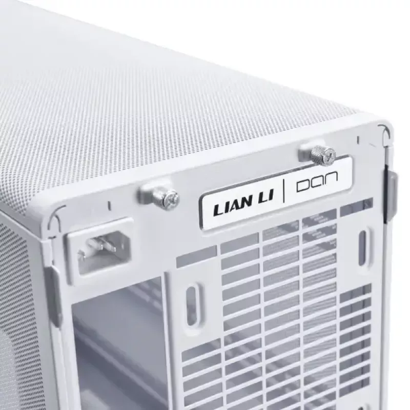 Pc-behuizing Lian Li A3-mATX Micro Tower wit met houtaccenten — ondersteuning voor Micro-ATX/Mini-ITX, ATX/SFX/SFX‑L-voedingen