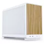 Pc-behuizing Lian Li A3-mATX Micro Tower wit met houtaccenten — ondersteuning voor Micro-ATX/Mini-ITX, ATX/SFX/SFX‑L-voedingen