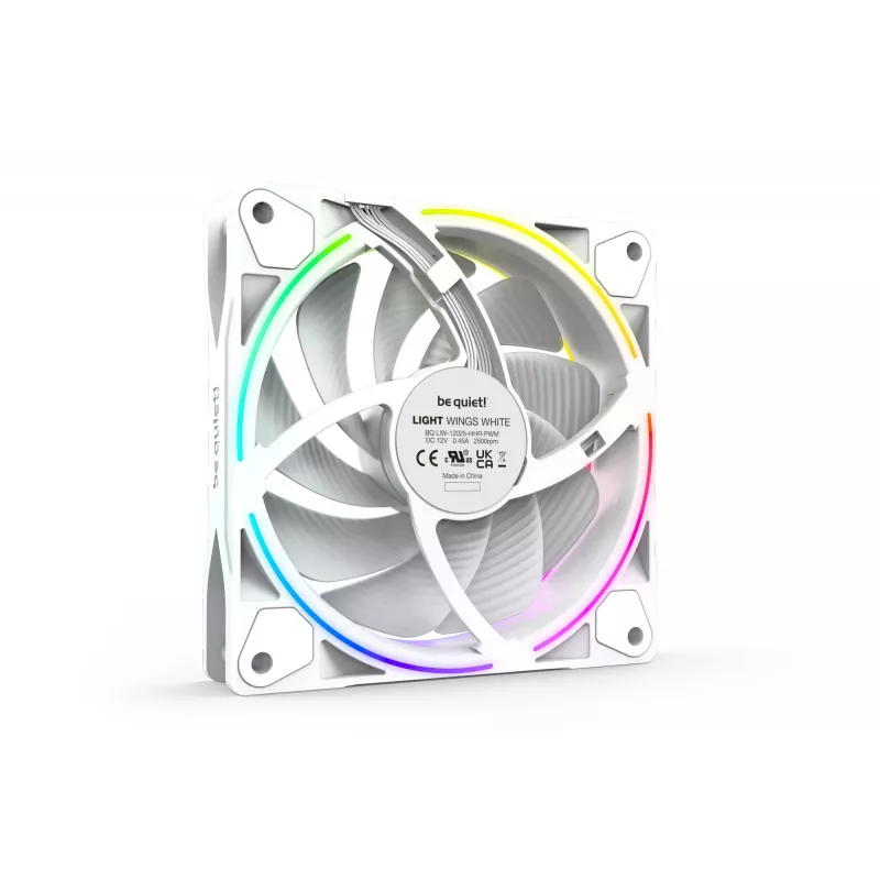 be quiet Light Wings White | 120mm PWM-High-Speed Triple-Pack computerbehuizingsventilator 12 cm 3 stuks