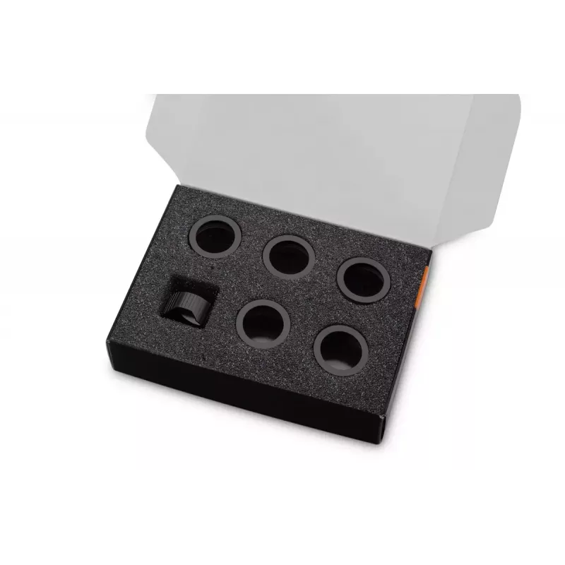 Compressiering EK Water Blocks aluminium zwart 6 stuks
