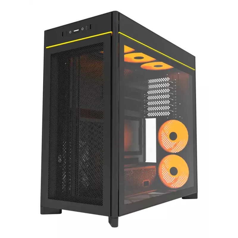 PC-behuizing Montech HS01 PRO Midi Tower zwart