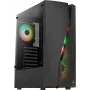 Aerocool WAVEBKV3 ATX PC-behuizing van gehard glas met 4xRGB-ventilatoren zwart