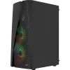 Aerocool WAVEBKV3 ATX PC-behuizing van gehard glas met 4xRGB-ventilatoren zwart