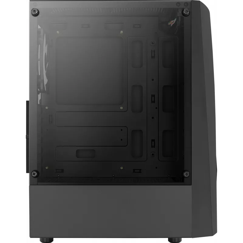 Aerocool WAVEBKV3 ATX PC-behuizing van gehard glas met 4xRGB-ventilatoren zwart