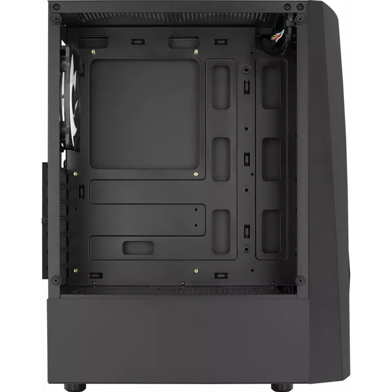 Aerocool WAVEBKV3 ATX PC-behuizing van gehard glas met 4xRGB-ventilatoren zwart