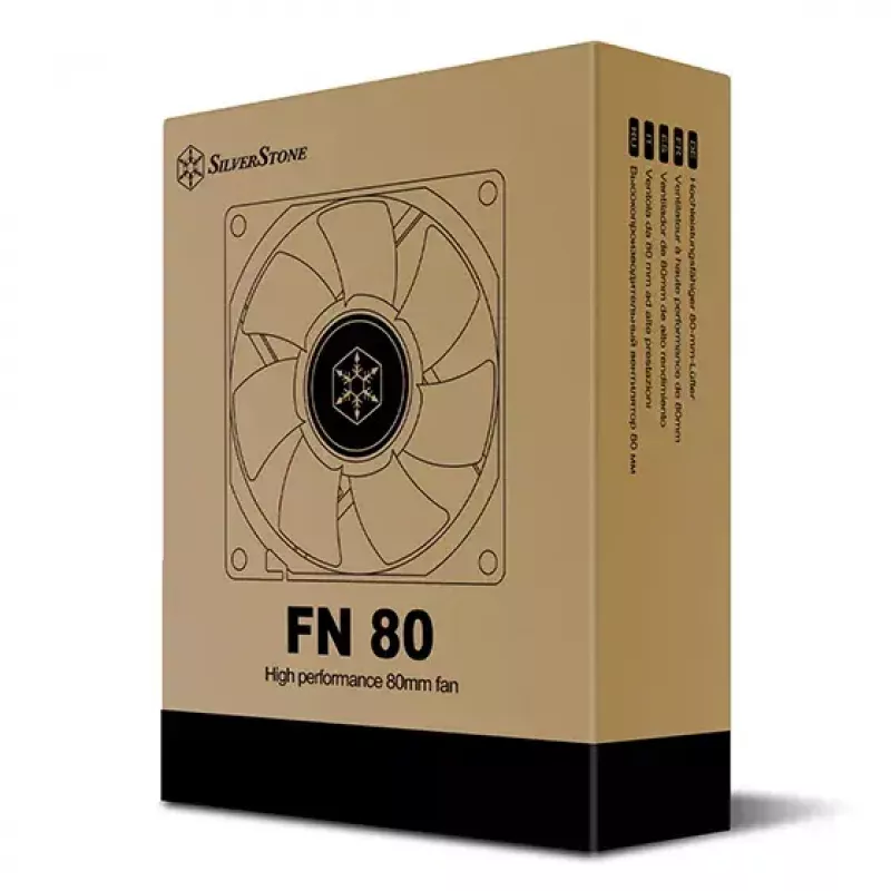 Ventilator Silverstone FN80 8 cm zwart 27.81 cfm 1.86 mmH2O