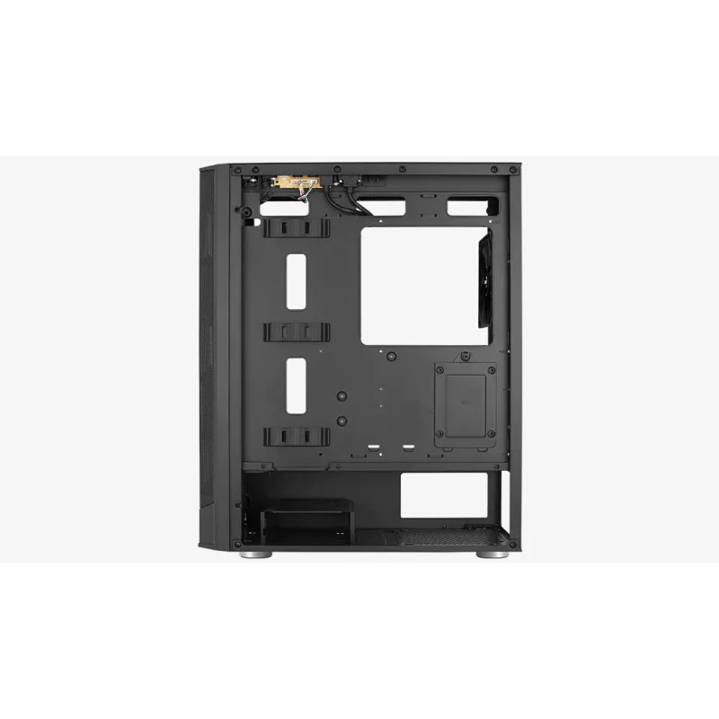 PC-behuizing Aerocool Prism-G-BK-v1 Midi Tower zwart