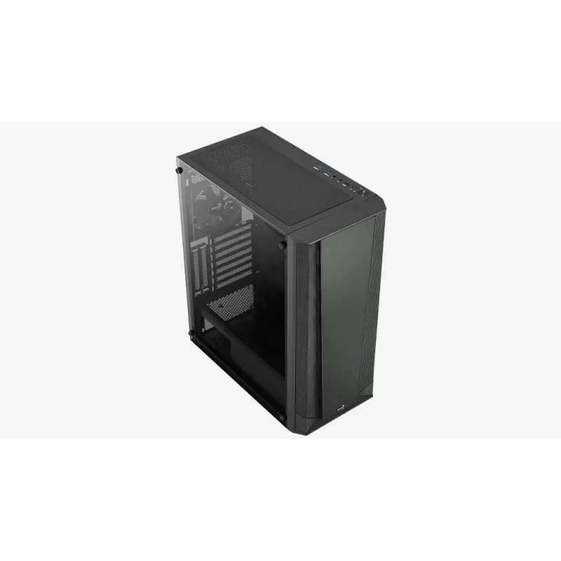 PC-behuizing Aerocool Prism-G-BK-v1 Midi Tower zwart