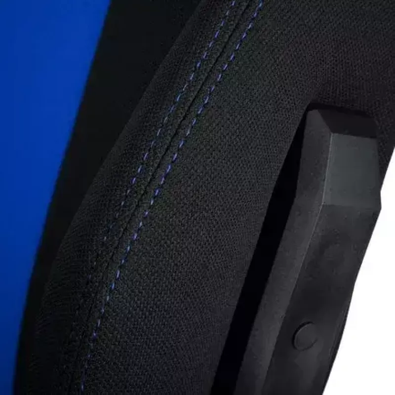 Gevoerde stoel Nitro Concepts E250 zwart blauw in hoogte verstelbaar