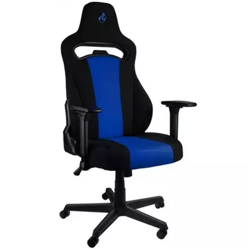 Gevoerde stoel Nitro Concepts E250 zwart blauw in hoogte verstelbaar