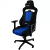 Gevoerde stoel Nitro Concepts E250 zwart blauw in hoogte verstelbaar