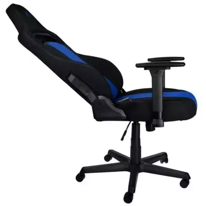 Gevoerde stoel Nitro Concepts E250 zwart blauw in hoogte verstelbaar