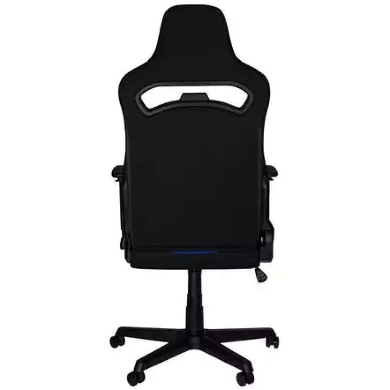 Gevoerde stoel Nitro Concepts E250 zwart blauw in hoogte verstelbaar