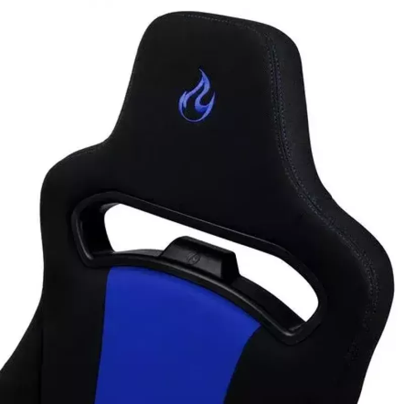 Gevoerde stoel Nitro Concepts E250 zwart blauw in hoogte verstelbaar