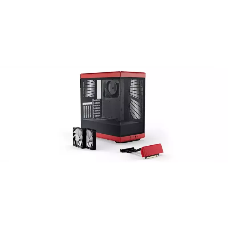 PC-behuizing HYTE Y40 Midi Tower zwart, rood