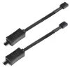 SilverStone SST-CPF05 PWM-ventilatortoerentalverlagingskabel, 10 cm, 2-pack, zwart