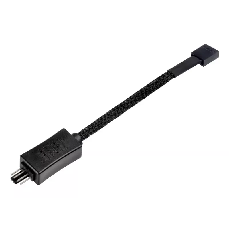 SilverStone SST-CPF05 PWM-ventilatortoerentalverlagingskabel, 10 cm, 2-pack, zwart