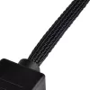 SilverStone SST-CPF05 PWM-ventilatortoerentalverlagingskabel, 10 cm, 2-pack, zwart