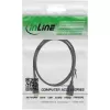 InLine USB 2.0 verlengkabel Type-A stekker / bus, verguld, zwart, 1m