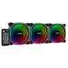 Aerocool ASTRO12PRO kit 3 ventilatoren PC 12cm LED RGB antivibratie afstandsbediening
