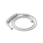 Glorious Gaming USB 2.0-kabel 4,5 voet totale lengte 6 inch spiraal USB-C naar USB-A adapter 5-pins aviatorstekker dubbel gevlochten wit 1,37 m