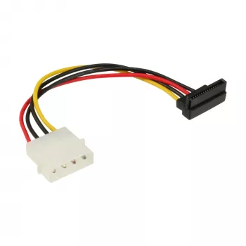 InLine SATA-stroomadapterkabel 5,25 inch / 15-pin SATA 0,15 m, haaks naar beneden