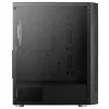 Aerocool PRISMBKV3 pc-behuizing ATX zwart 4 ventilatoren ARGB voorzijde zijde van gehard glas