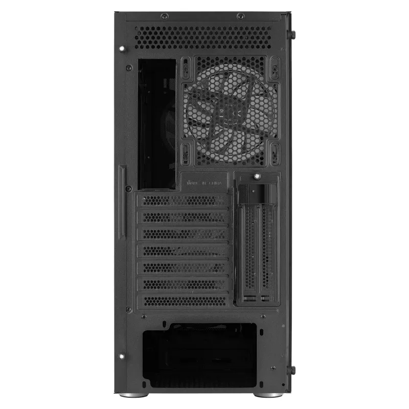 Aerocool PRISMBKV3 pc-behuizing ATX zwart 4 ventilatoren ARGB voorzijde zijde van gehard glas