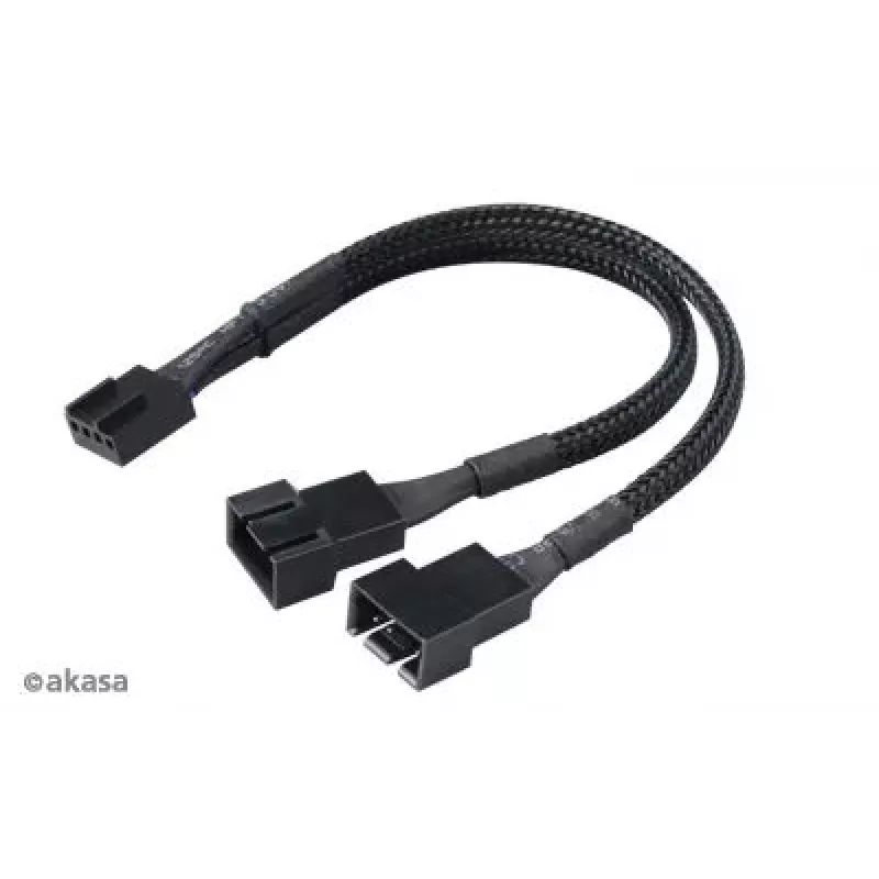 Akasa ventilator-splitter-bundel AK-CBFA04-KT04 — 4-pack PWM-ventilatorsplitterkabels