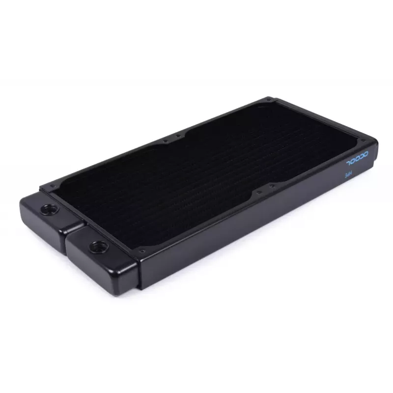 Alphacool 14378 NexXxoS HPE-30 volledig koperen radiator, 280 mm, zwart
