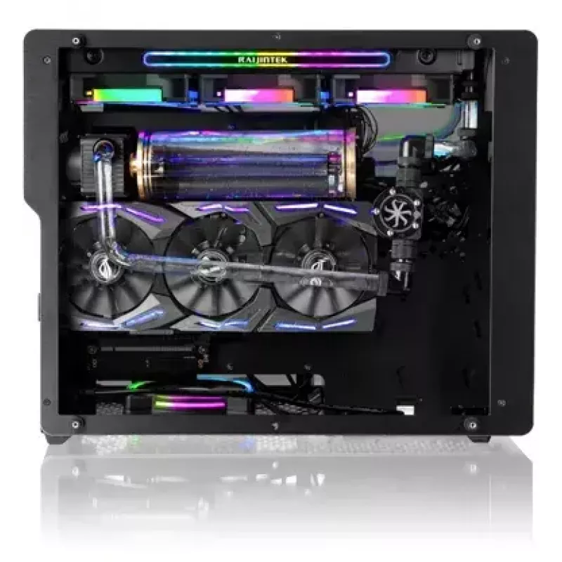 PC-behuizing RAIJINTEK Ophion M Evo ALS midi tower zwart, transparant